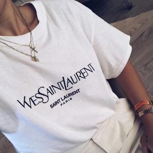 Fancy white tee shirt